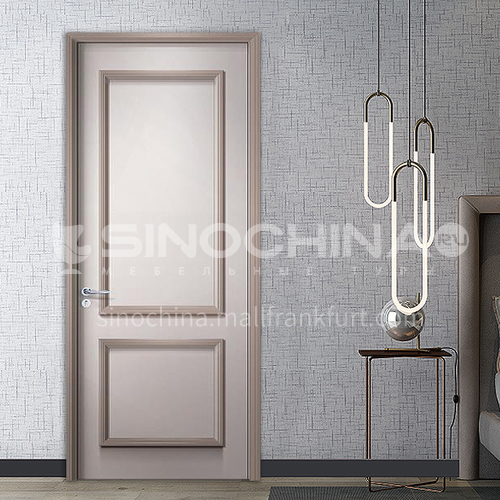 Fashion two-color solid wood line style water-based ink door49